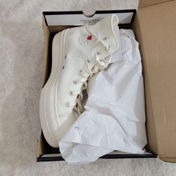 NEW Converse Chuck Taylor All Star Lift Platform High "Y2K Heart" A109114C Sz 9 - Picture 2 of 14